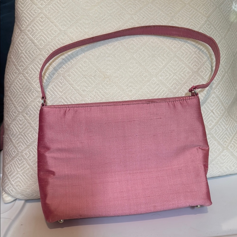 Kate Spade Pink Silk Shoulder Bag - Picture 2 of 4